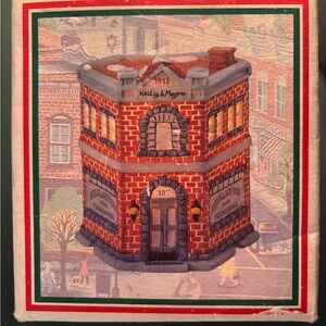 Charming Holiday Home Town Collection Brick Building Decor